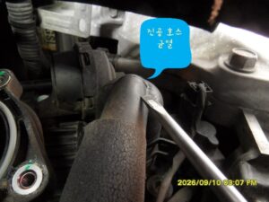 KGM 티볼리 엔진 경고등 점등, 엔진, 진공 호스 교체, 드로틀 바디 크리닝